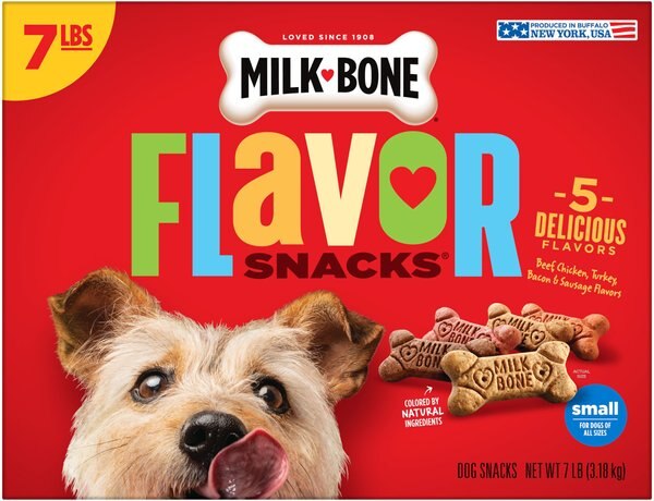 Milk-Bone Flavor Snacks for Small Dogs， 7-lb box