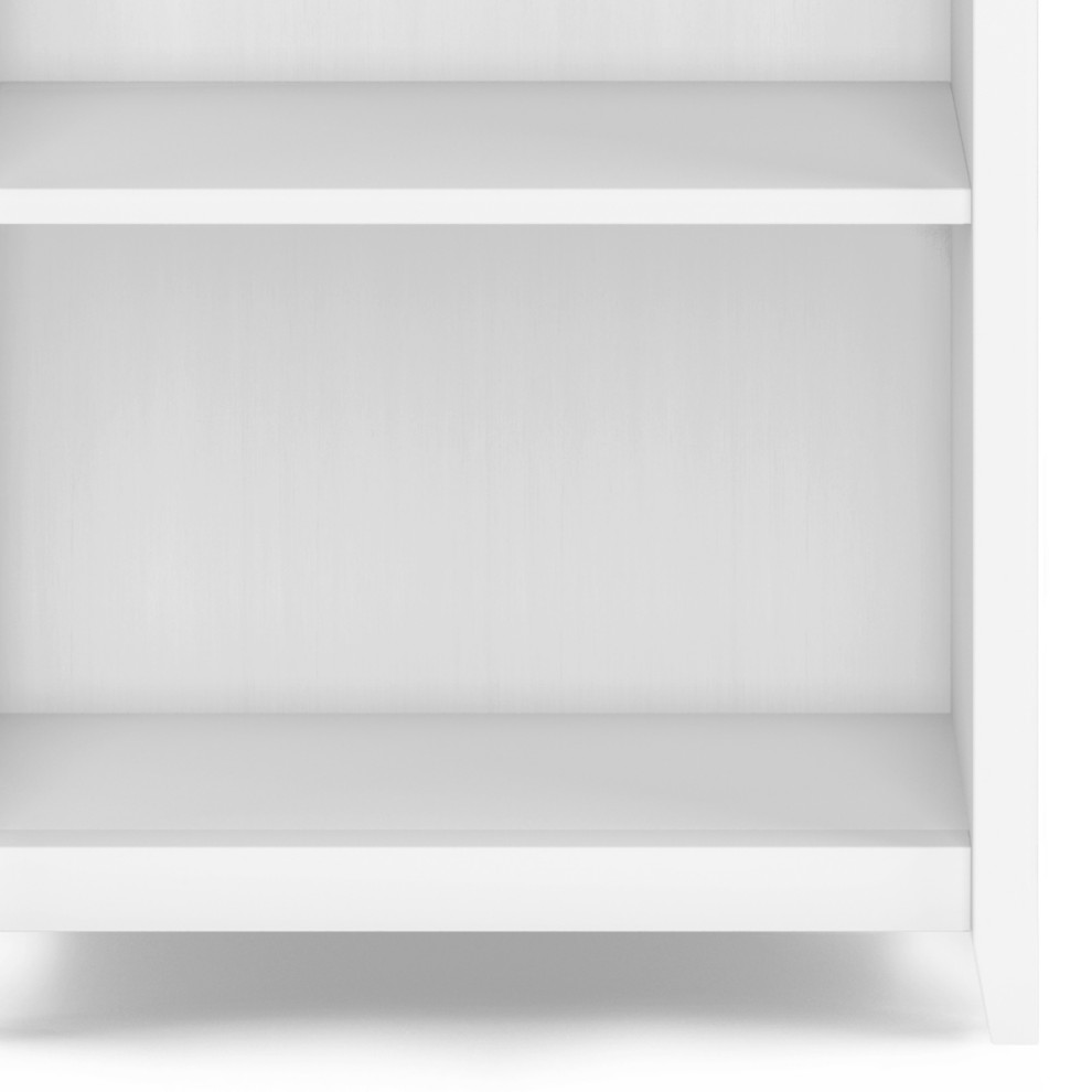 Acadian Solid Wood 5 Shelf Bookcase   Transitional   Bookcases   by Simpli Home Ltd.  Houzz