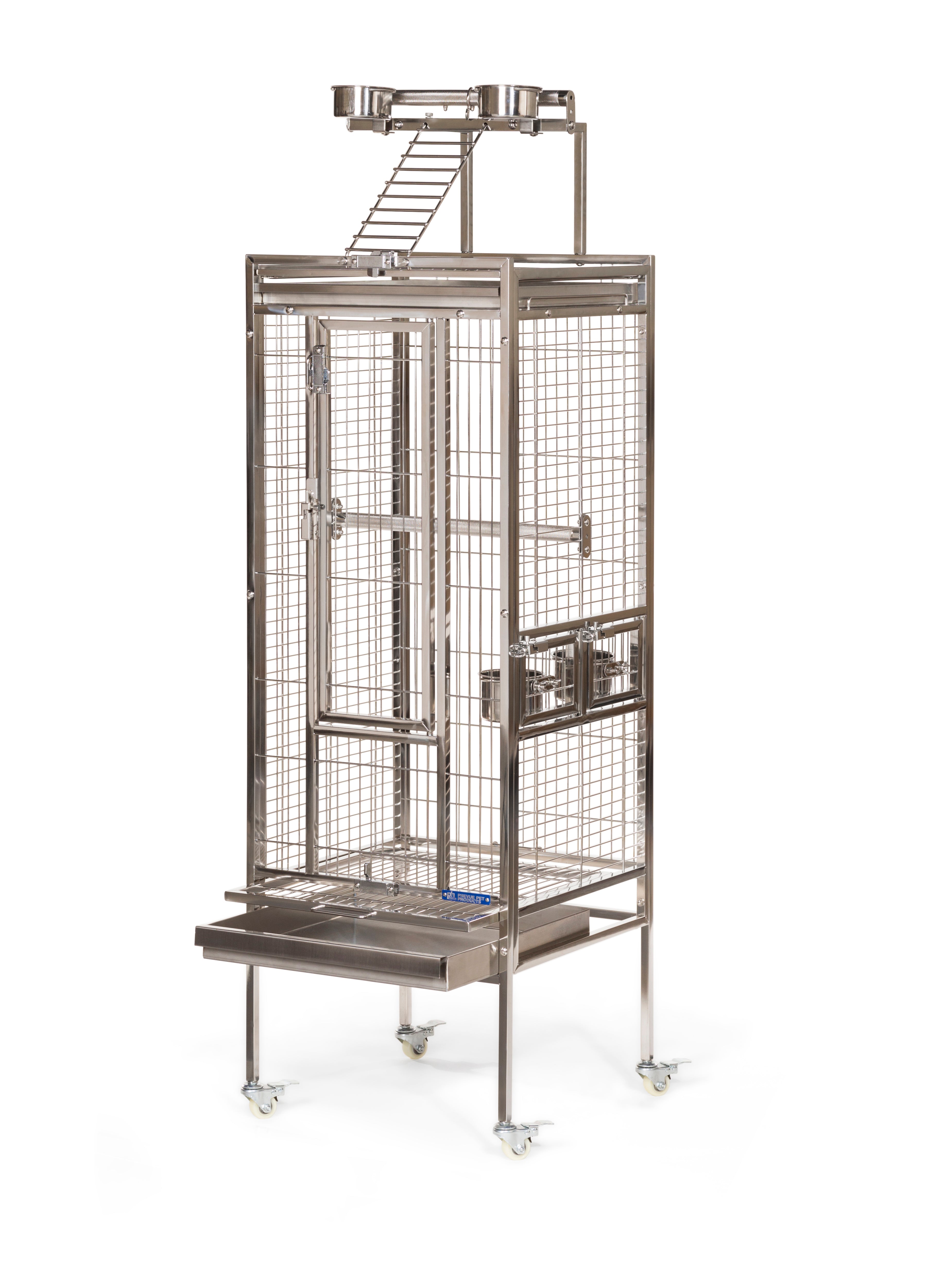 Prevue Pet Products Small Stainless Steel Play Top Bird Cage 3451