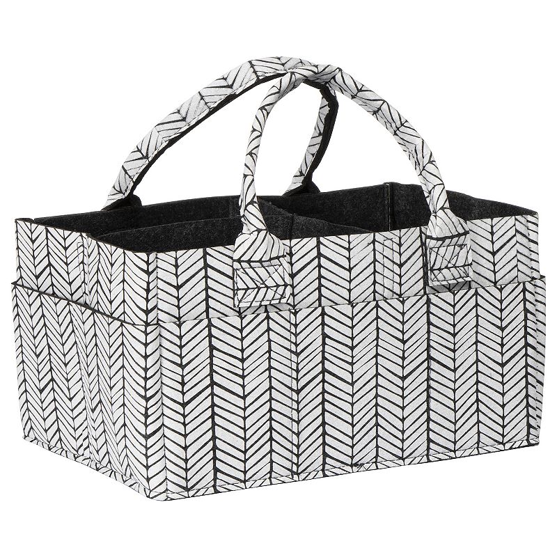 Sammy and Lou Herringbone Felt Storage Caddy