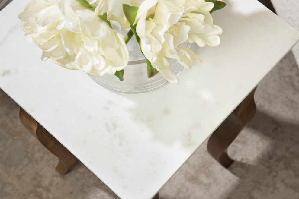 Lillian Wood End Table   Transitional   Side Tables And End Tables   by Uniek Inc.  Houzz