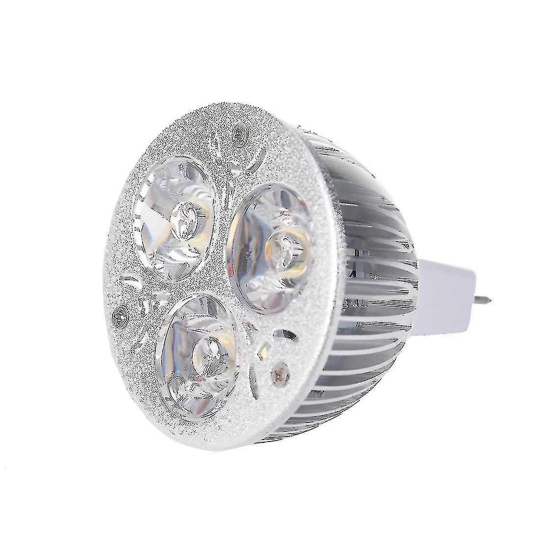 3w 12-24v Mr16 Warm White 3 Led Light Spotlight Lamp Bulb Only - -