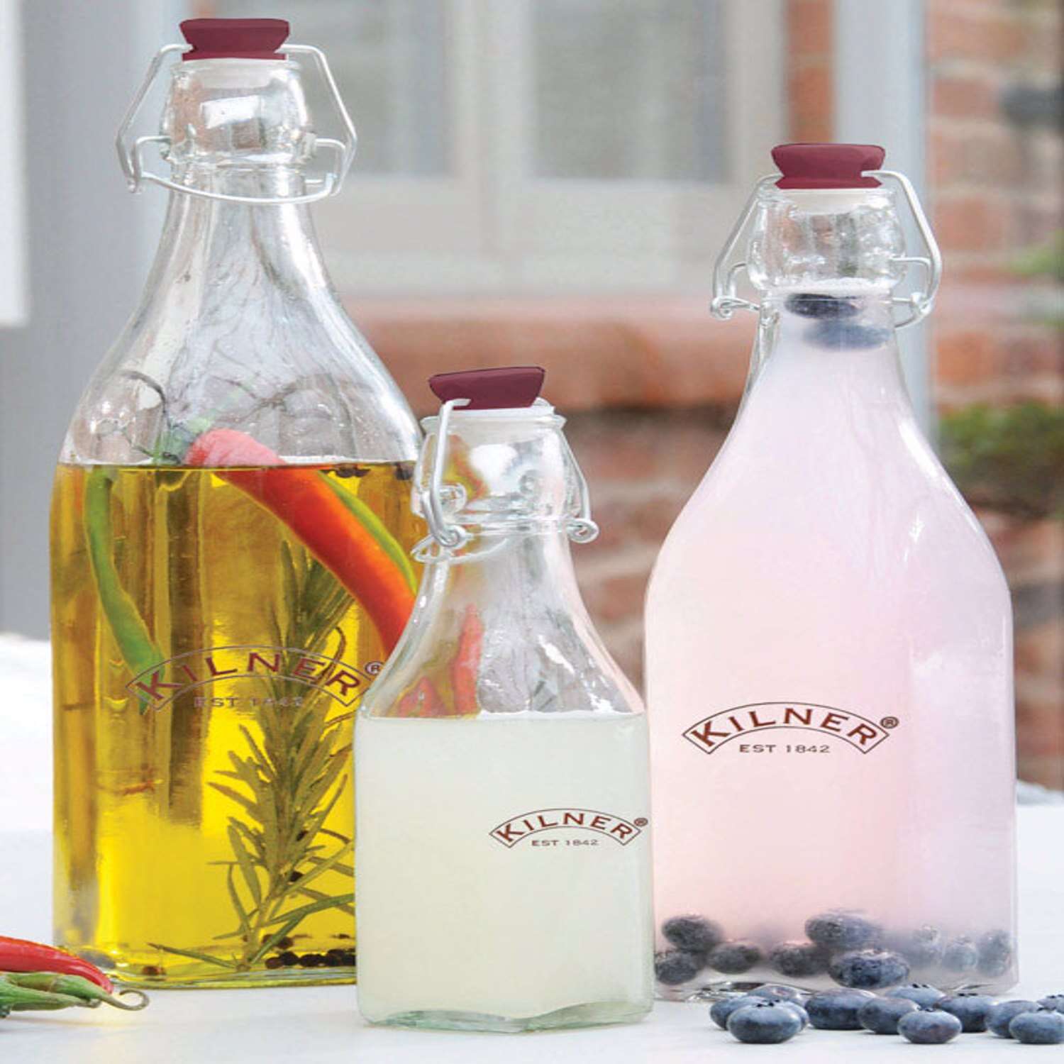 Kilner 34 oz Clear Preserver Bottle 1 pk