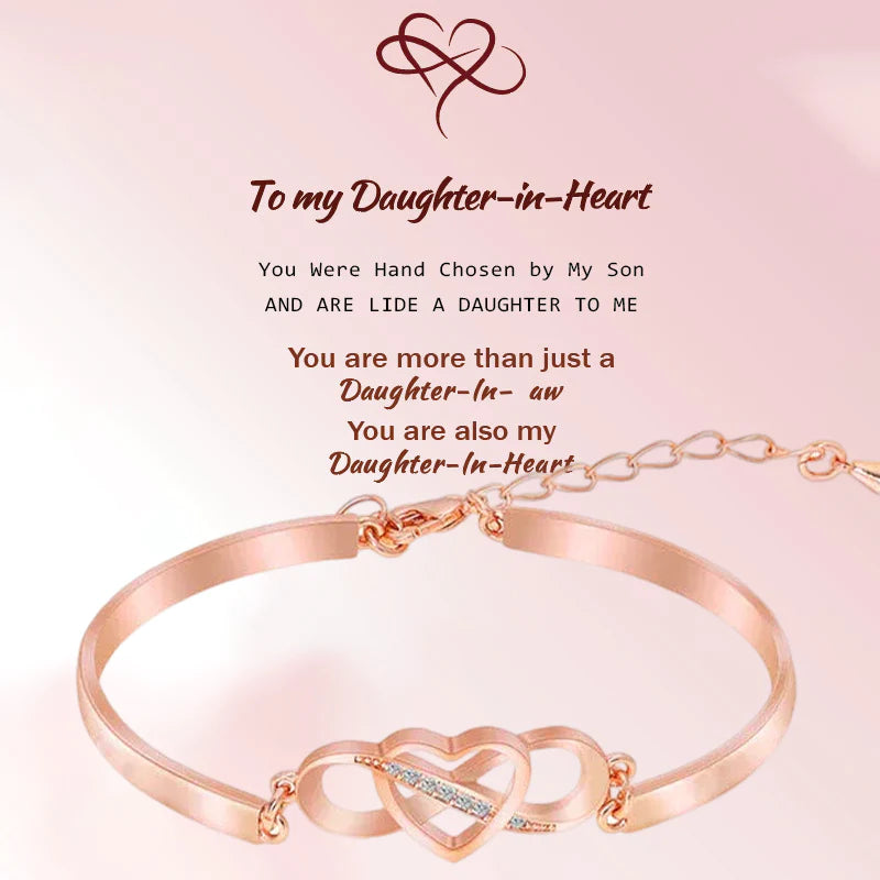 Always Remember I Love You Forever Love Heart Bracelet