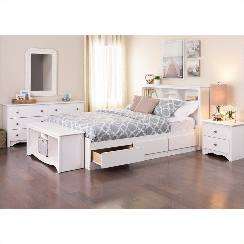 Kingfisher Lane 2 Drawer Nightstand in White