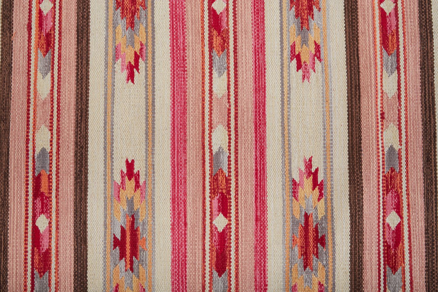 Galvin Flatweave Red and Ivory Rug by BD Fine