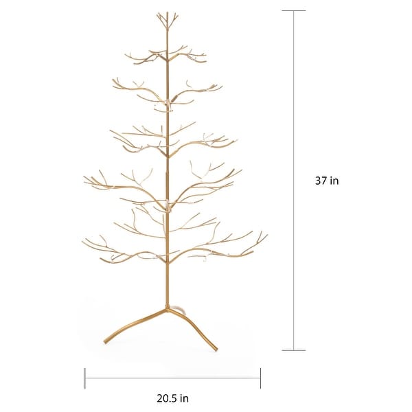 Gold Metal 36inch Ornament Tree