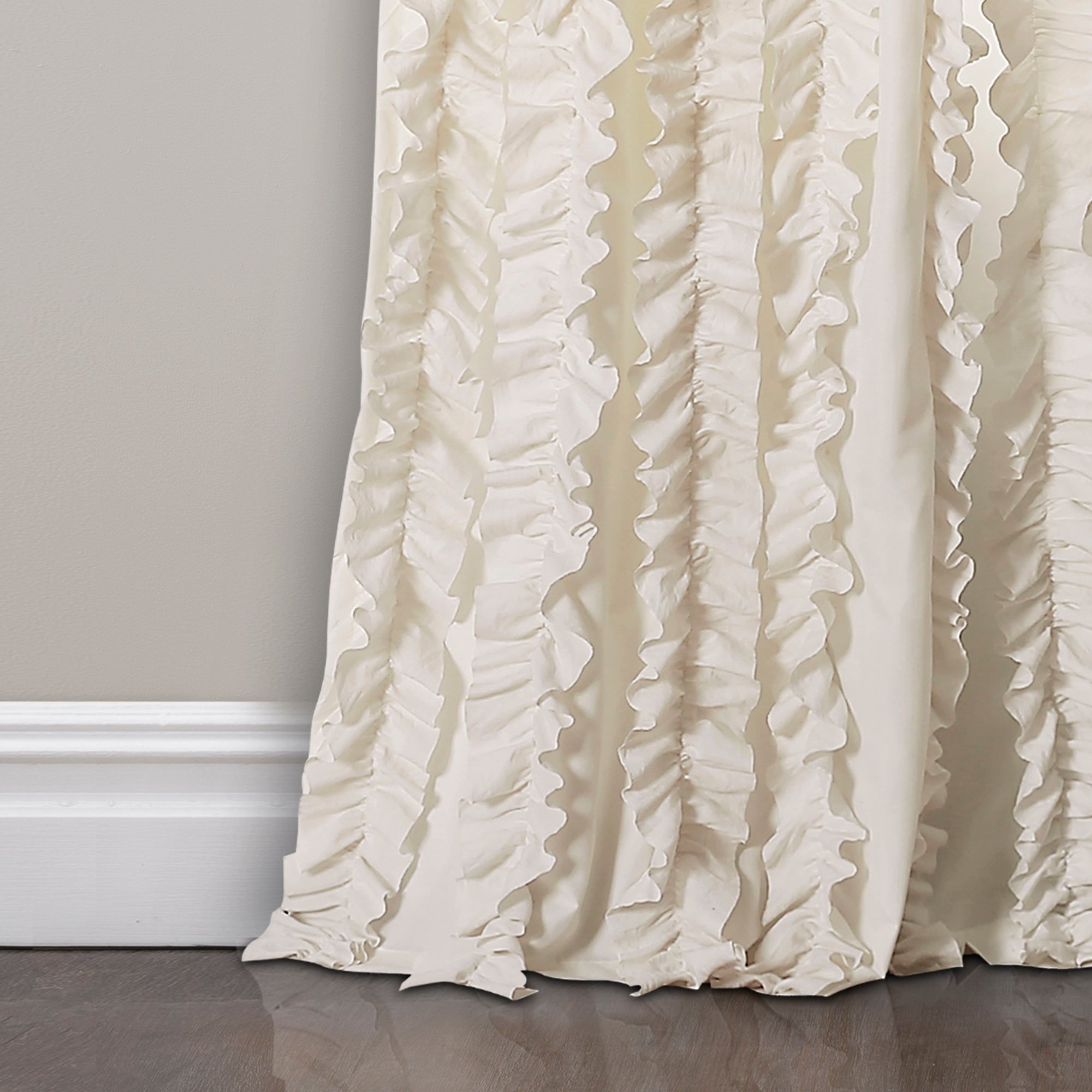 Sophia Ruffle Window Curtain Panel Set