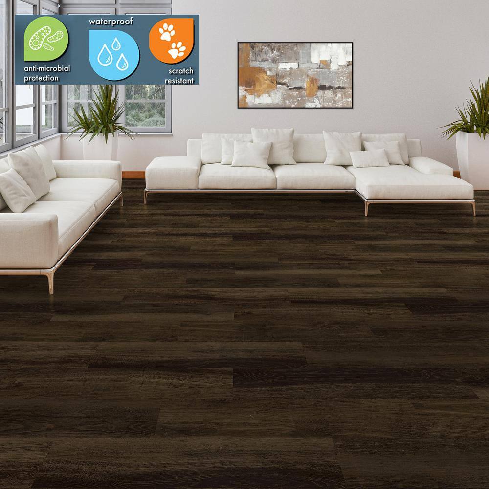 Lifeproof Hudspeth Walnut 12 MIL x 8.7 in. W x 59 in. L Click Lock Waterproof Luxury Vinyl Plank Flooring (514.8 sqftpallet) 300808130