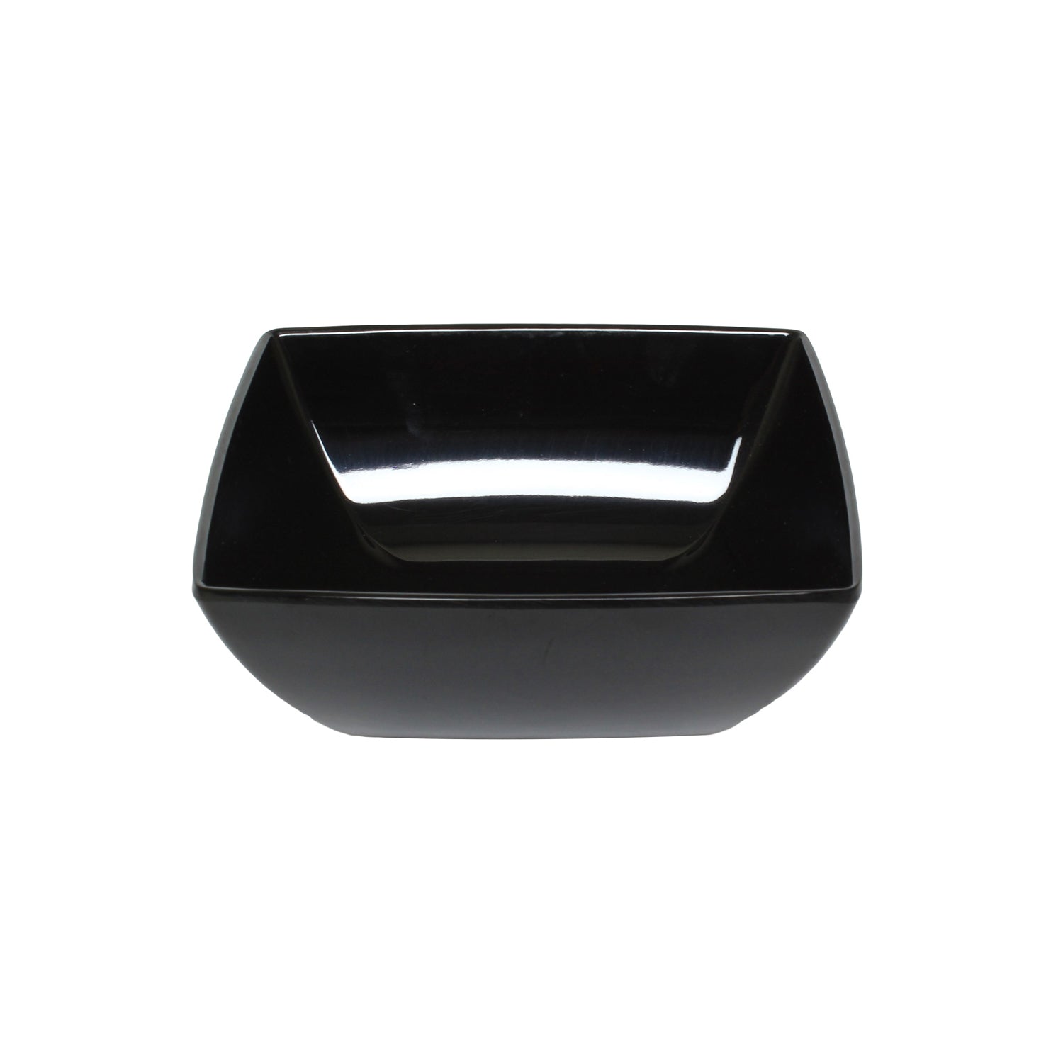 Black 2 1/2 Oz 2 5/8 Square Bowl 1 3/8 Deep，Melamine