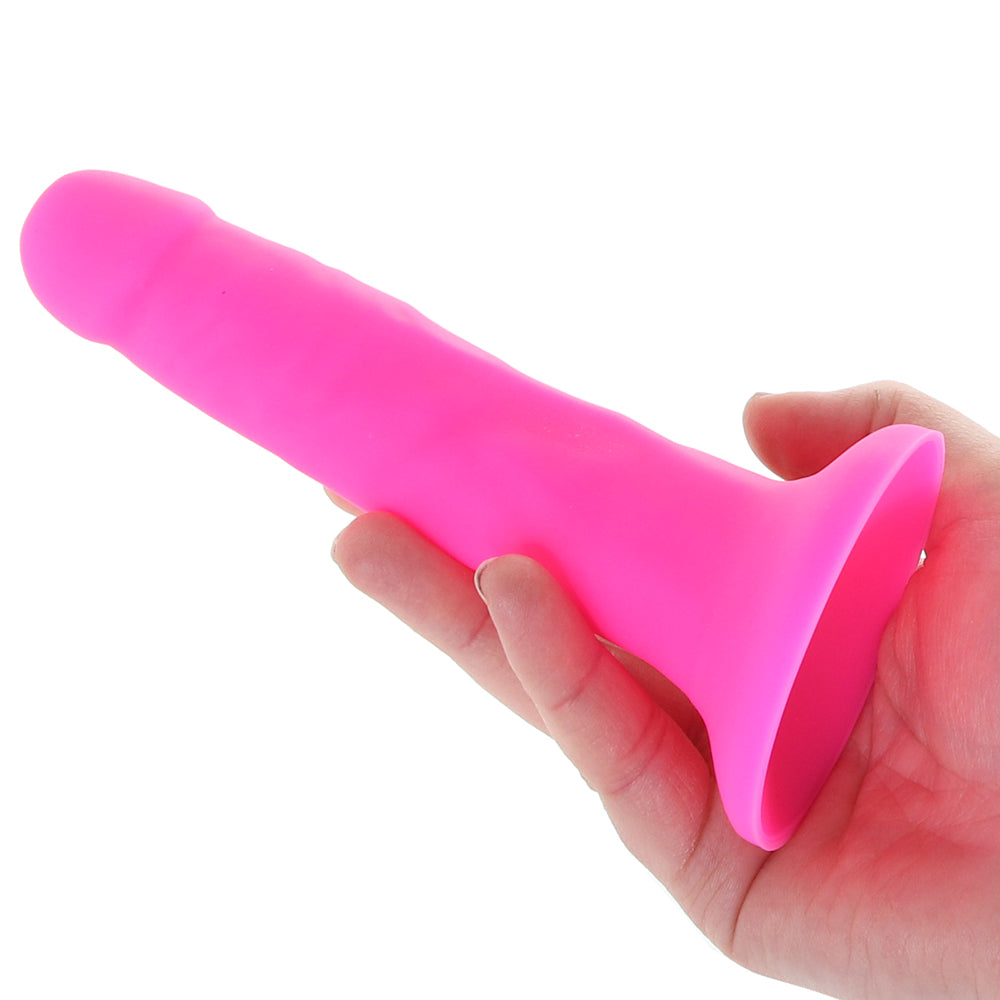 Neo Elite 6 Inch Silicone Dual Density Cock in Pink