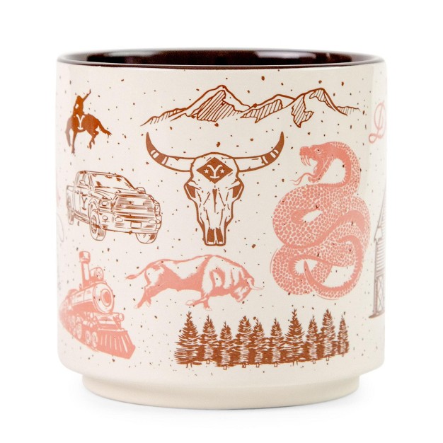 Silver Buffalo Yellowstone Dutton Ranch Ceramic Mug Holds 13 Ounces