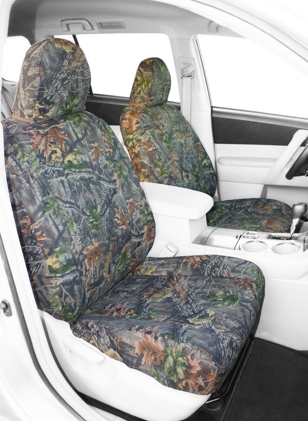 2005-2006 Jeep Wrangler Front Row Buckets Hunter Camouflage Insert and Trim Camouflage Custom Seat Cover