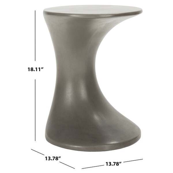 SAFAVIEH Outdoor Kavita Concrete Accent Table