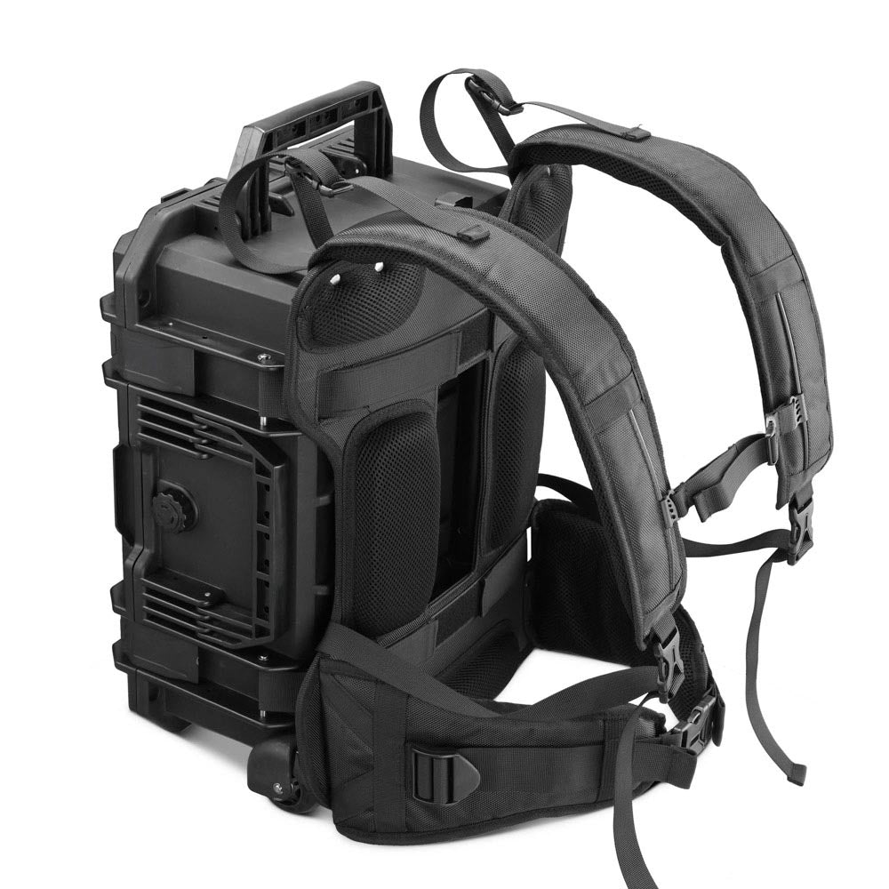 Yescom Waterproof DSLR Camera Case with Wheels Backpack & Foam