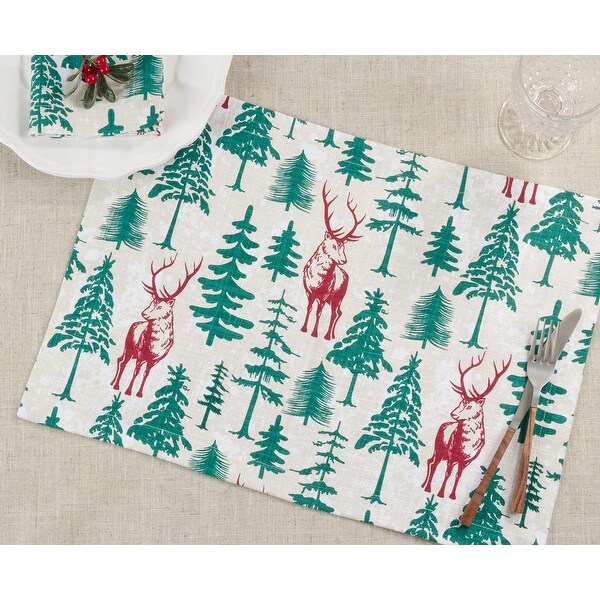 Deer and Trees Placemats (Set of 4)