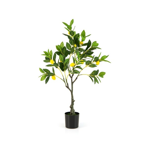 Artificial Lemon Tree Tall Fake Lemon Plant wuth Lemon Fruits