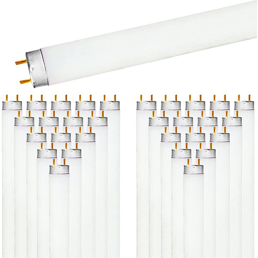 LUXRITE 32-Watt 48 in. Linear F32T8841 T8 Tube Fluorescent Light Bulb 4100K Cool White 2800 Lumens (30-Pack) LR20732-30PK