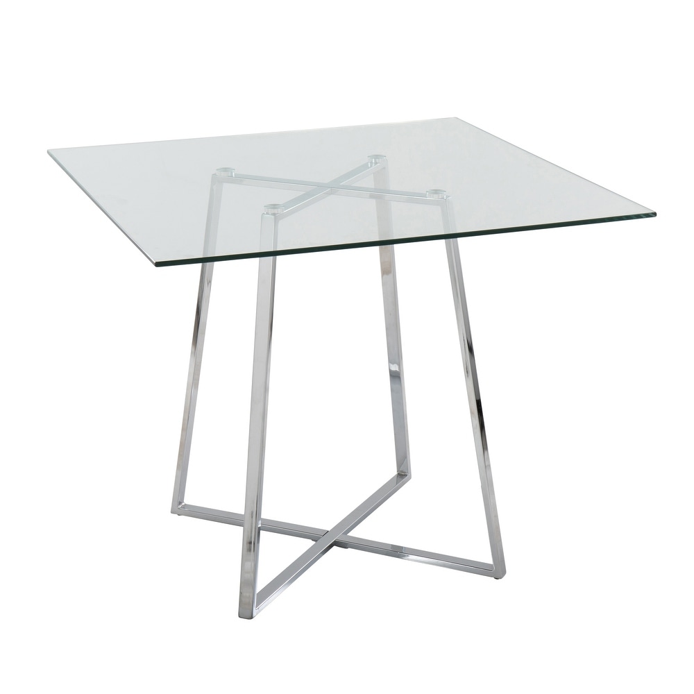 Silver Orchid Pugo Square Dining Table