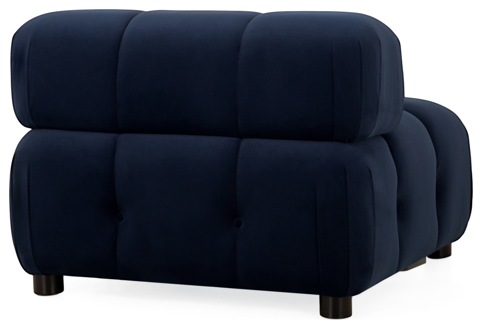 Kildare Velvet Tufted Club Chair   Contemporary   Armchairs And Accent Chairs   by GDFStudio  Houzz