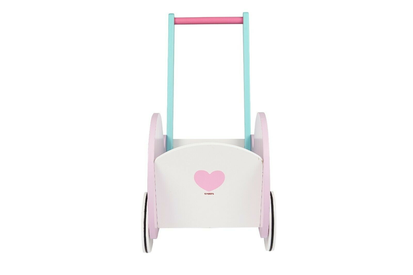 Toysters Wooden Push Walker Wagon for Toddlers | Adorable Baby Doll Carrier Bugg