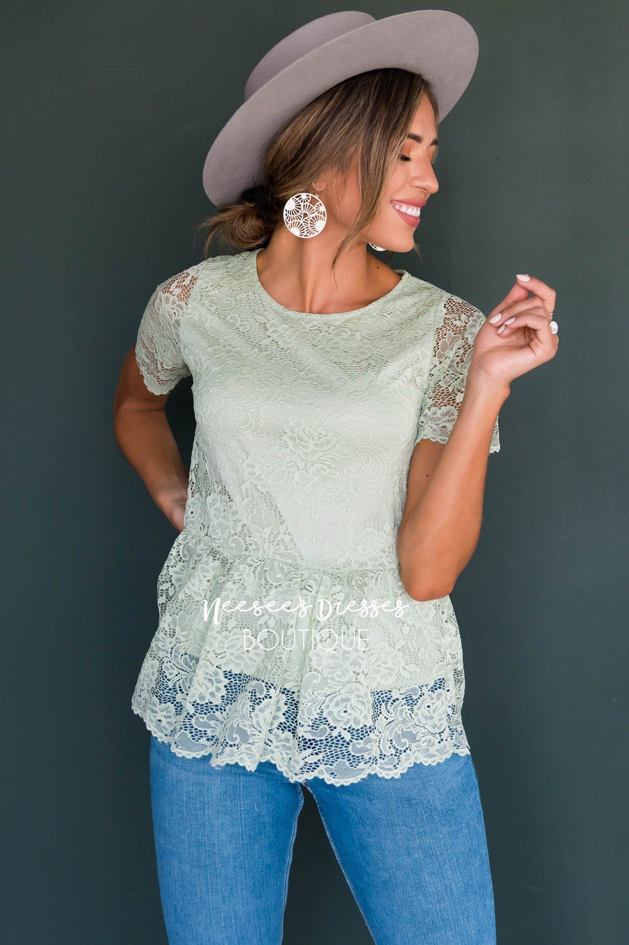 Better Days Ahead Modest Lace Top