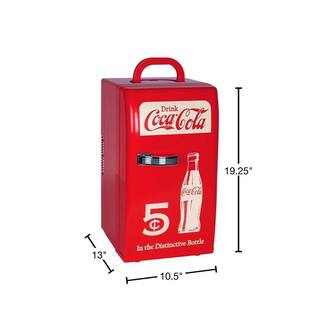 Coca-Cola Coca-Cola Retro 18 Can Mini Fridge 22L (23 qt.) ACDC Portable Cooler Includes 12V and AC Cords CCR-12