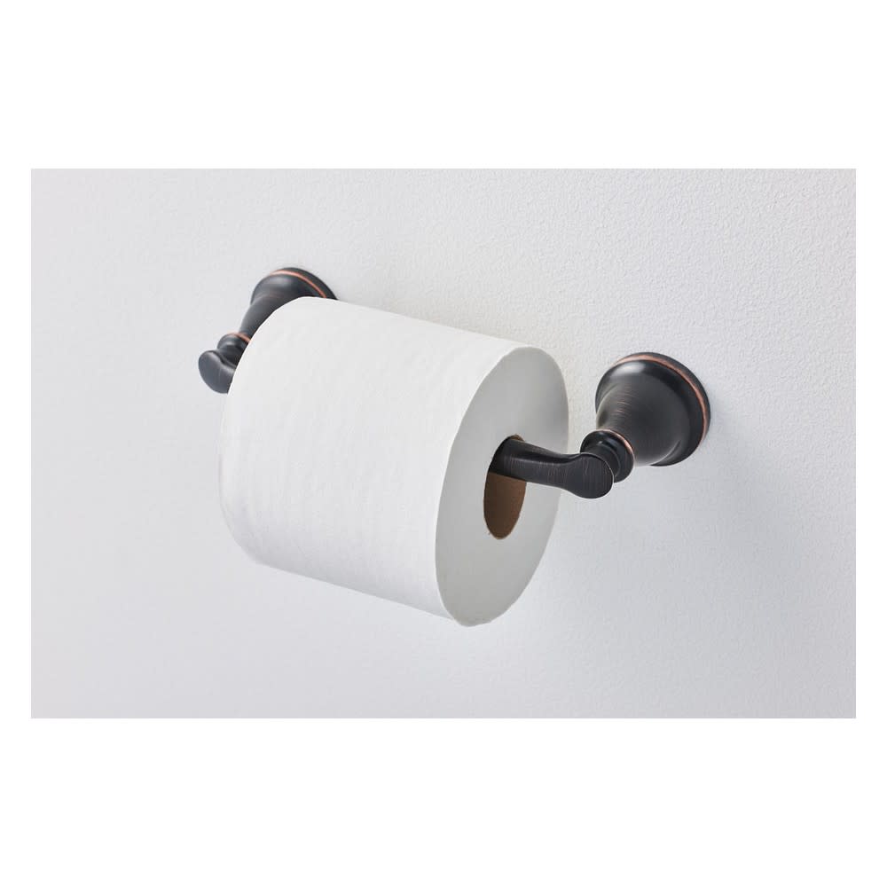 Moen Hilliard Toilet Paper Holder Mediterranean Bronze Pivoting ;