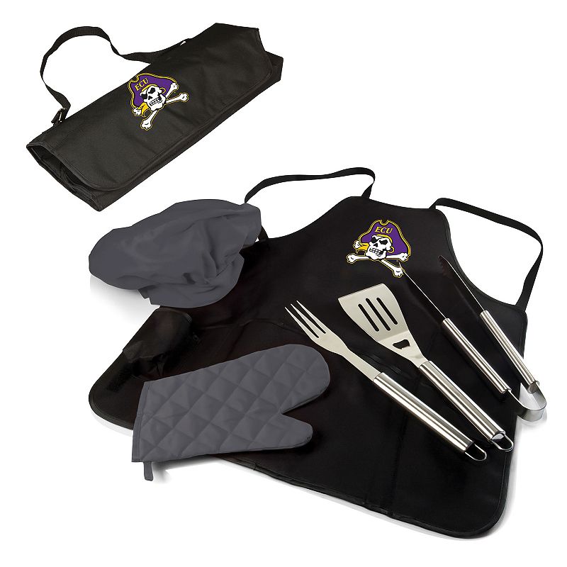 Picnic Time East Carolina Pirates BBQ Apron Tote Pro Grill Set