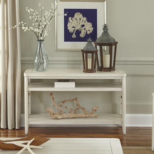 Dockside White Sofa Table