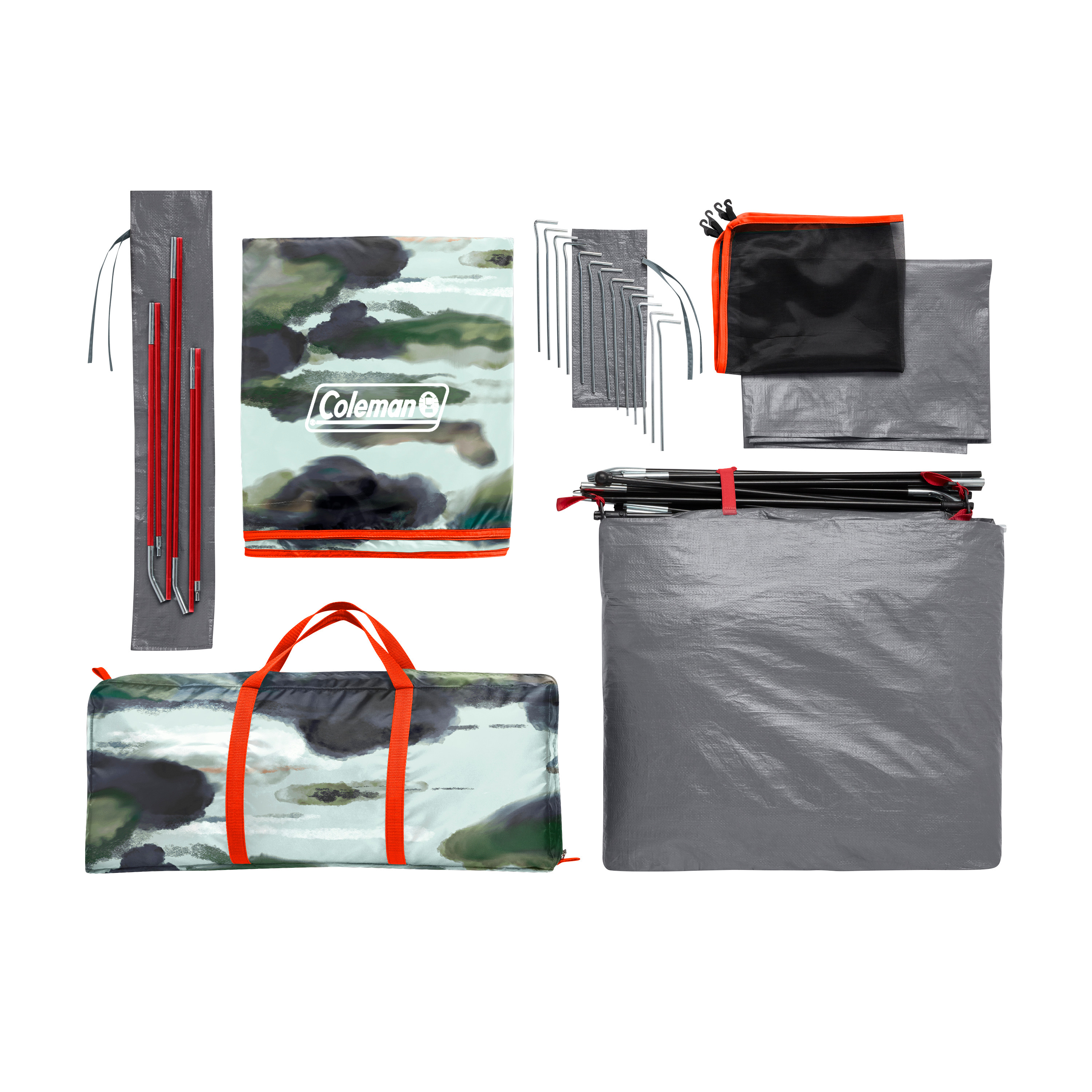 Coleman Skydome 6-Person Watercolor Series Camp Tent​