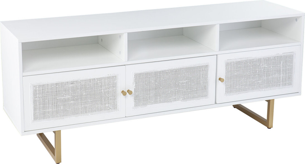 Mursley Media Console   Contemporary   Entertainment Centers And Tv Stands   by HedgeApple  Houzz