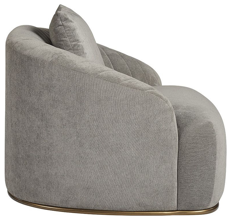 Astrid Armchair  Polo Club Stone   Transitional   Armchairs And Accent Chairs   by Sunpan Modern Home  Houzz