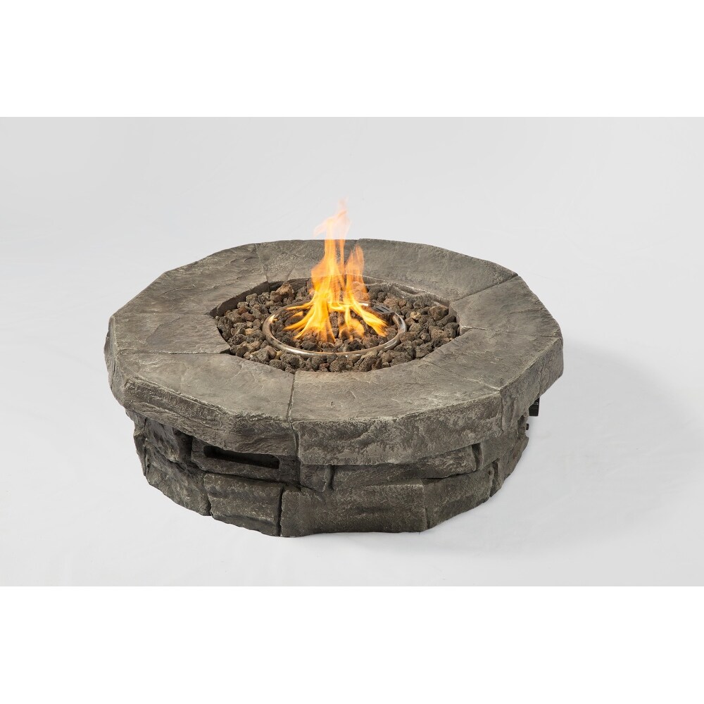 Marbella Cast Stone 40 000 BTU Propane Round Fire Pit Table