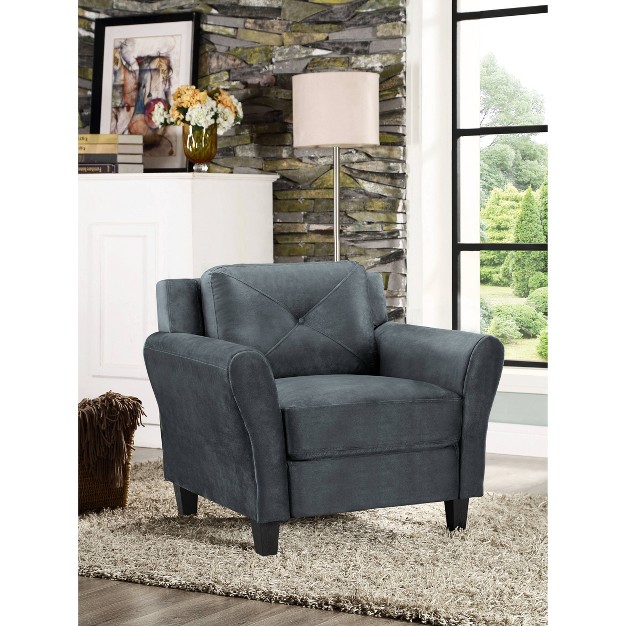 Harper Tufted Microfiber Chair Lifestyle Solutions