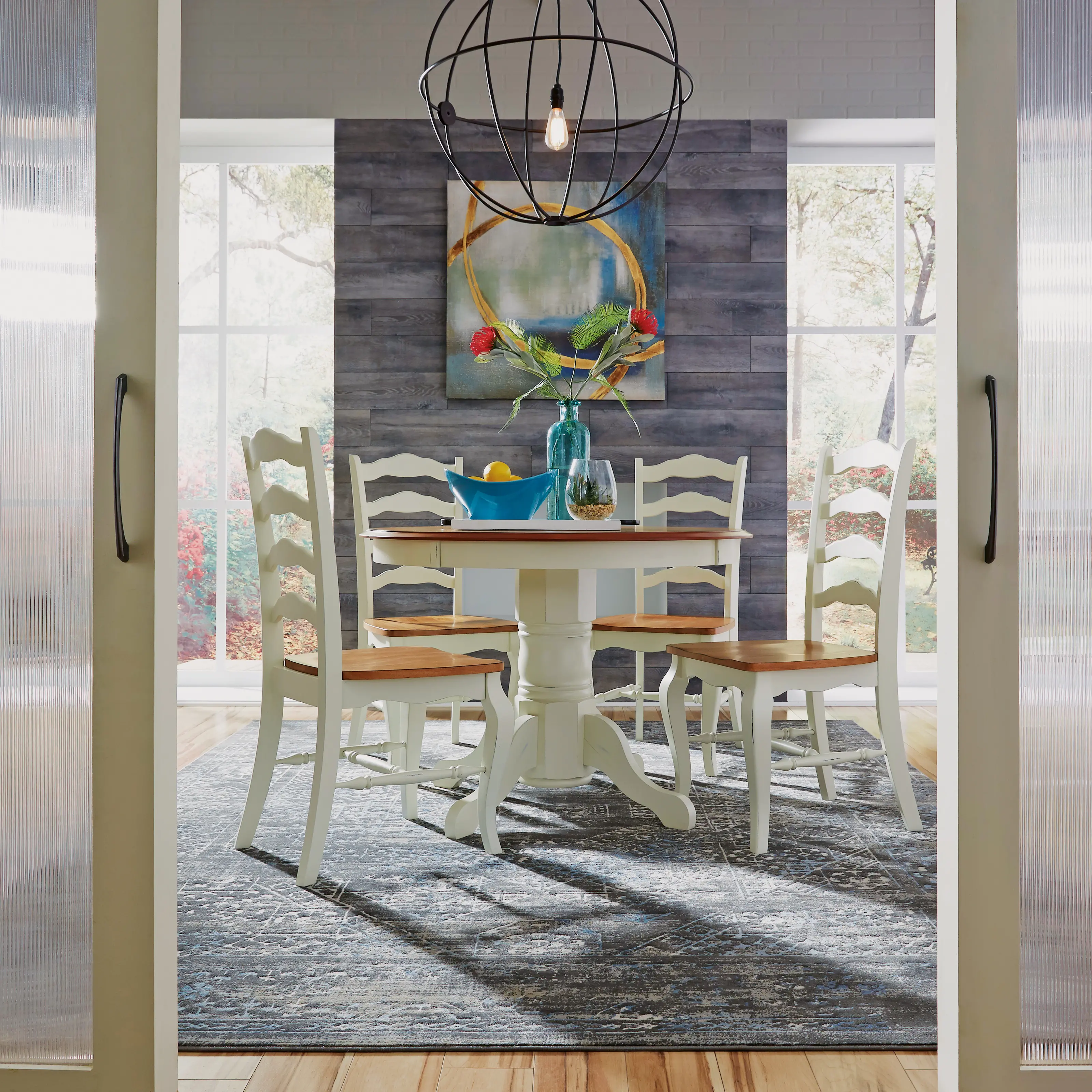 French Countryside Off-White Dining Table by Homestyles