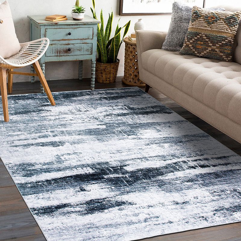 World Rug Gallery Austin Abstract Machine Washable Rug