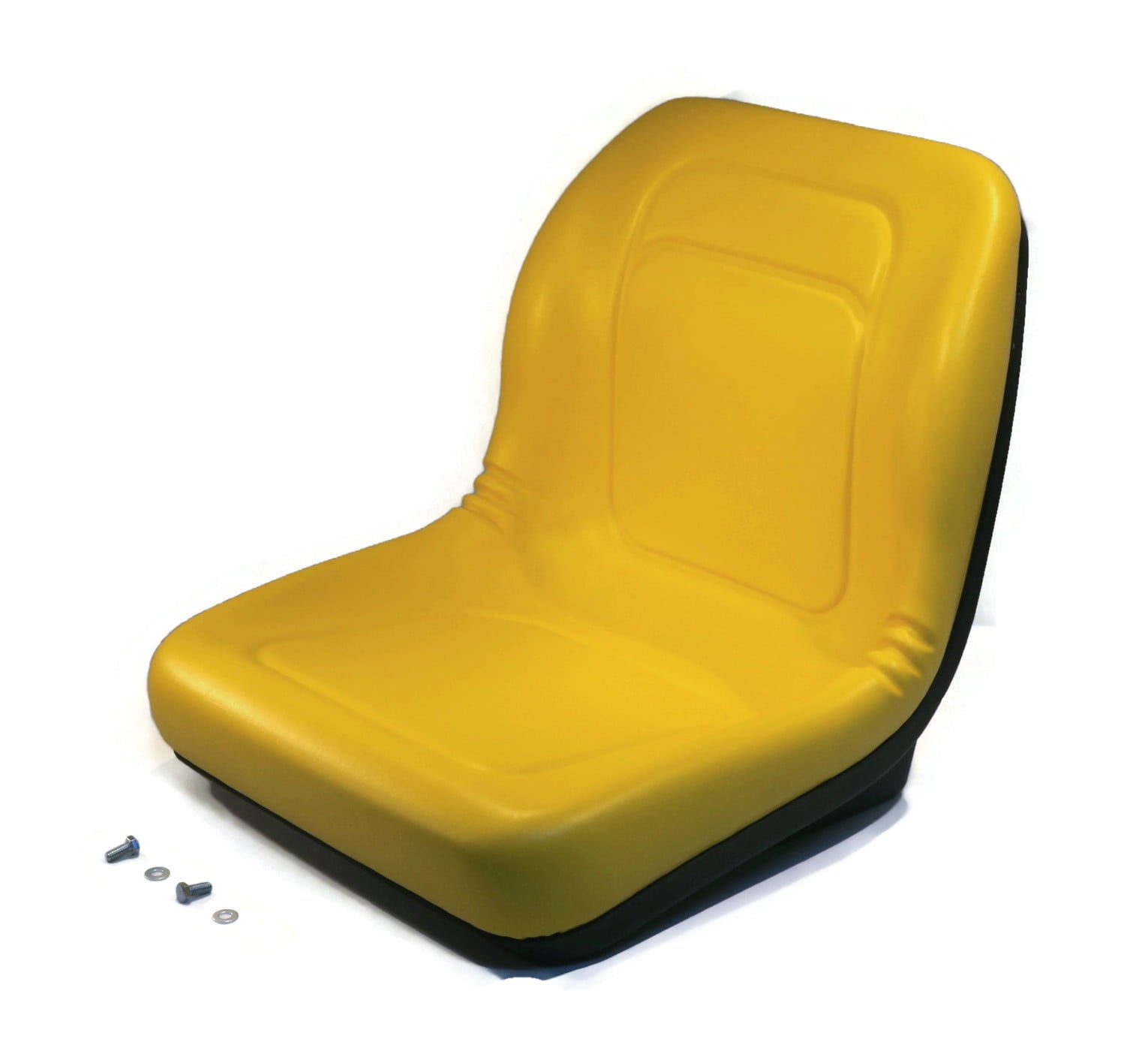 The ROP Shop | High Back Seat W/ Pivot Rod Bracket for John Deere GX345 GX355 Yellow