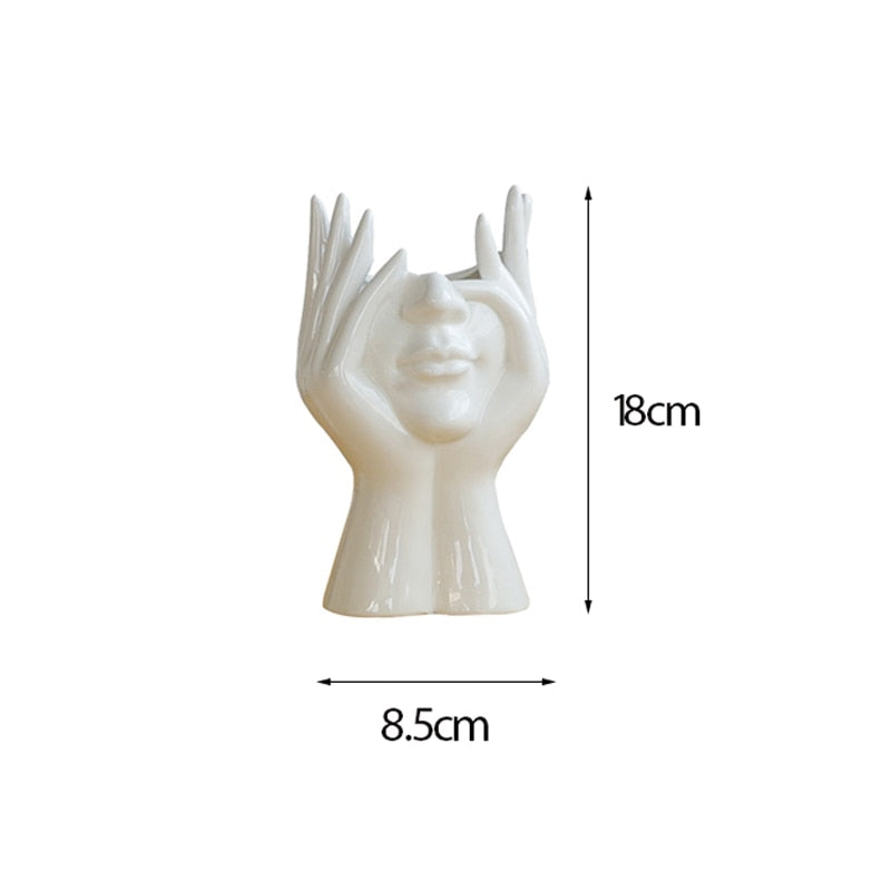 Point Face Vase