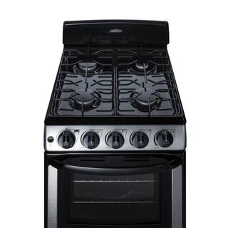 Summit Appliance 20 in. 2.3 cu. ft. Gas Range in Stainless Steel PRO201SS