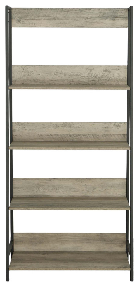 Maple Accent Bookshelf  Natural Driftwood/Metal   Industrial   Bookcases   by Progressive Furniture  Houzz