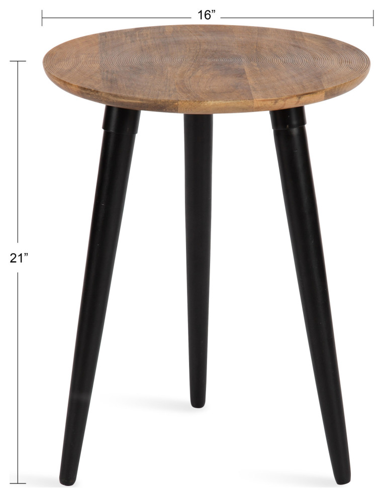 Rumsen Round Side Table   Midcentury   Side Tables And End Tables   by Uniek Inc.  Houzz