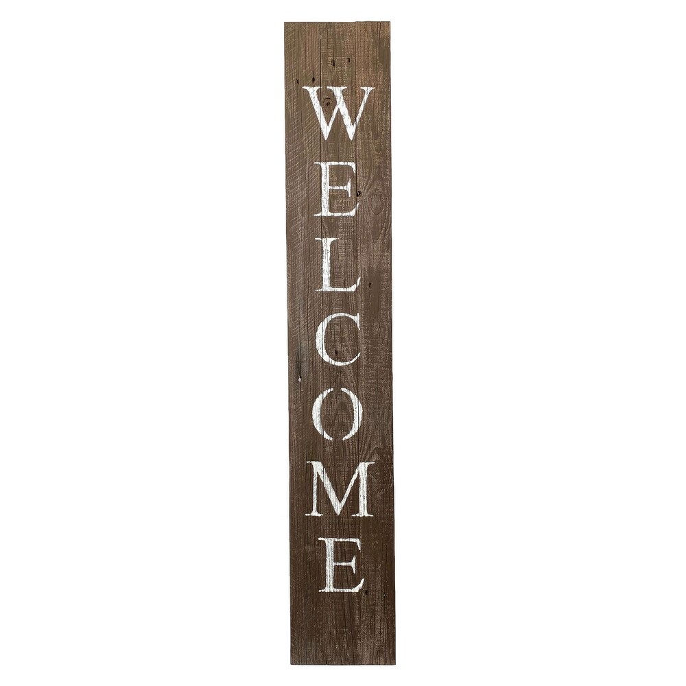 Rustic Farmhouse 5ft Vertical Front Porch Welcome Sign