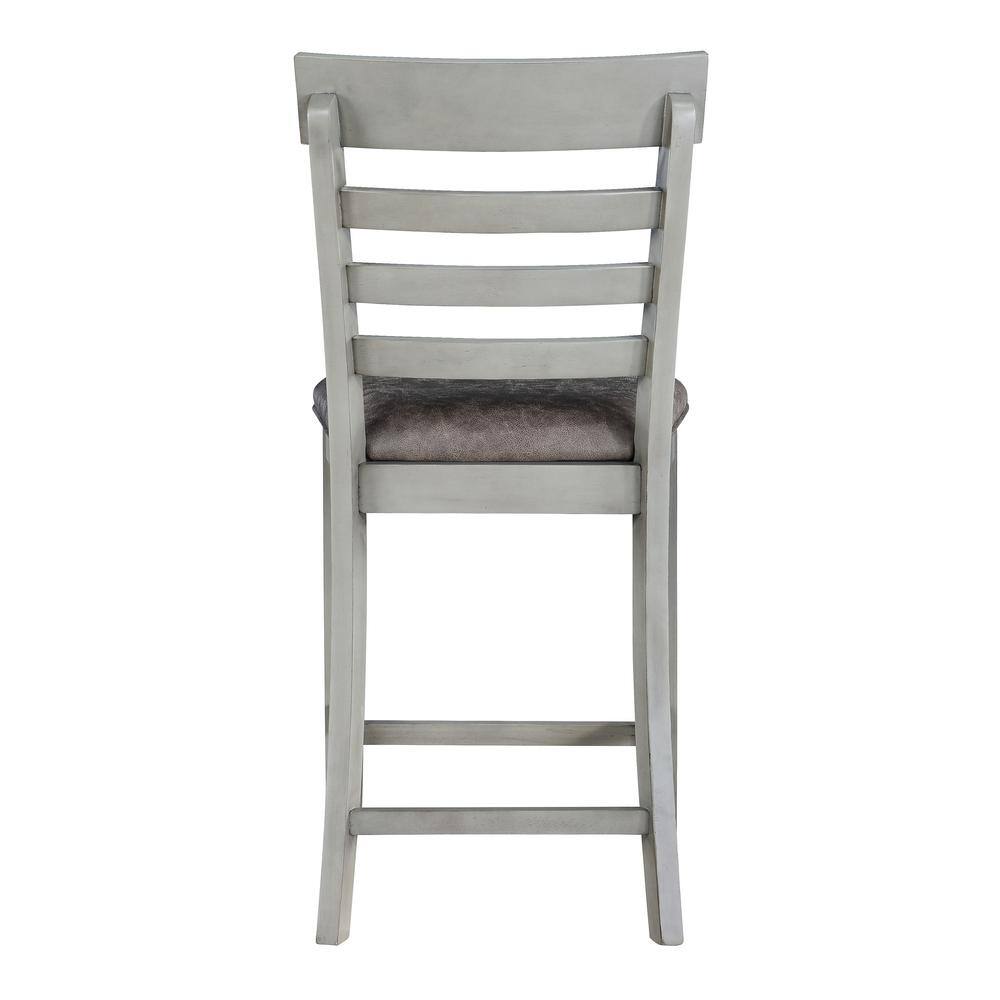 Steve Silver Hyland Gray 24 in. Counter Height Dining Chair (Set of 2) HY500CC