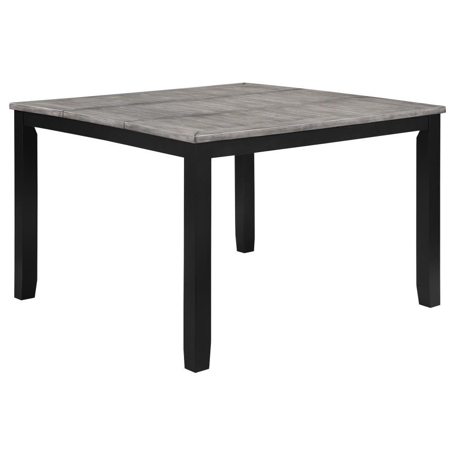 Elodie Counter Height Dining Table With Extension Leaf Grey And Black-121228-S5