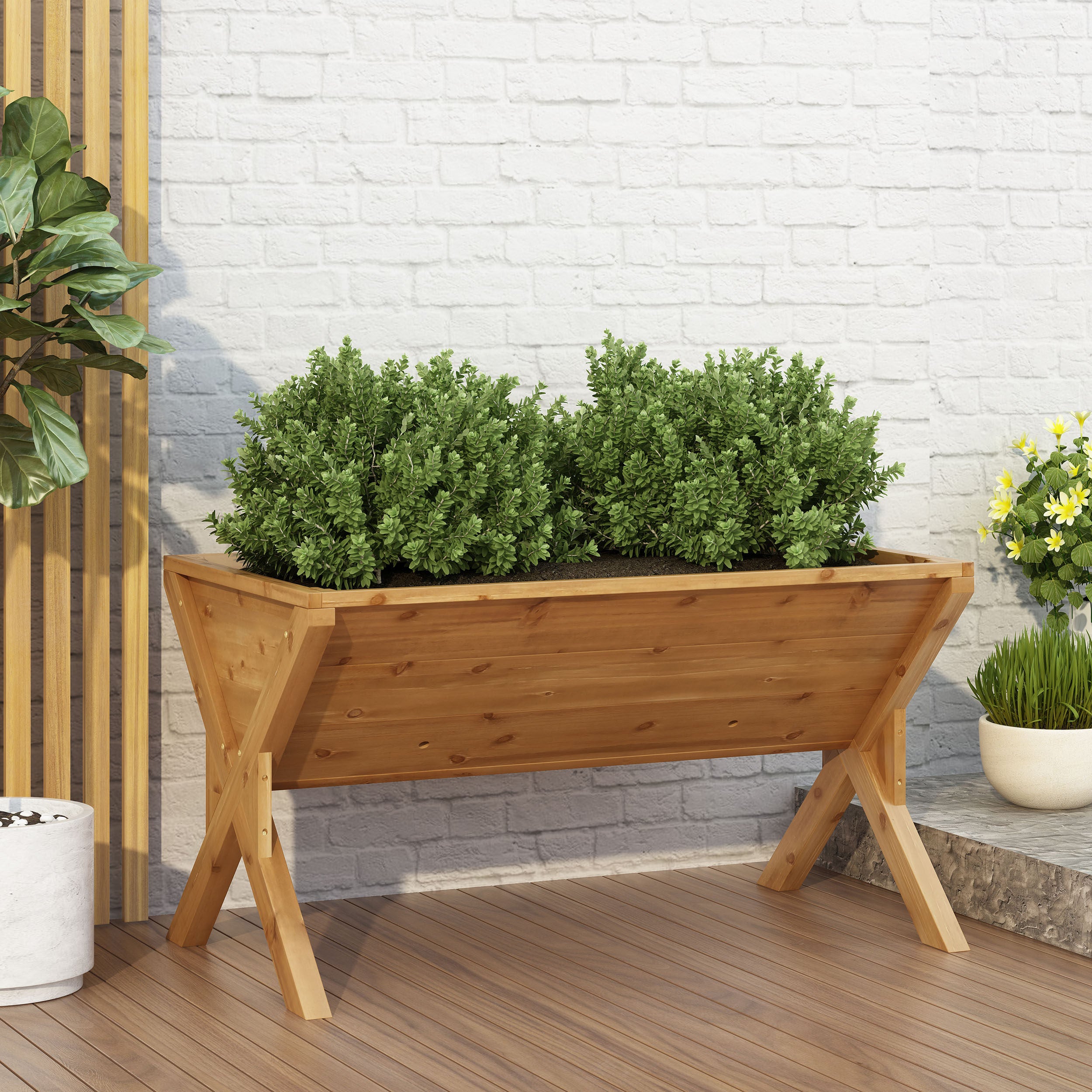 Thorsen Outdoor Firwood Plant Trough