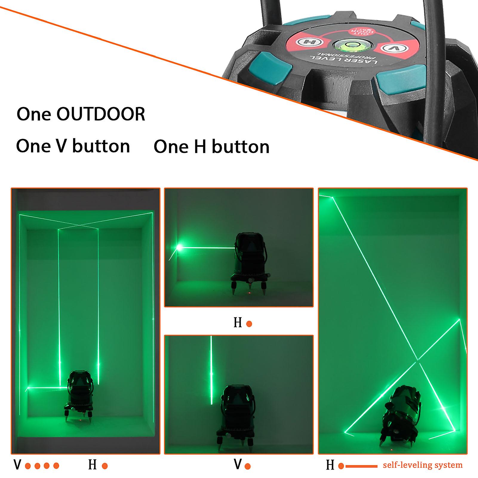 Multifunction 5 Green Lines Laser Level Measurement Tool With Vertical Horitical Straight Line For Home Improvement Construction No.193158