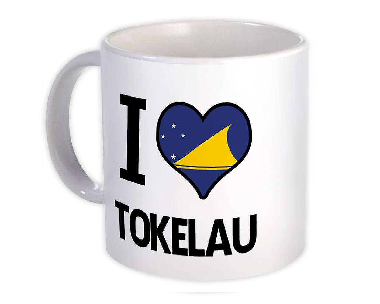 Gift Mug: I Love Tokelau Flag