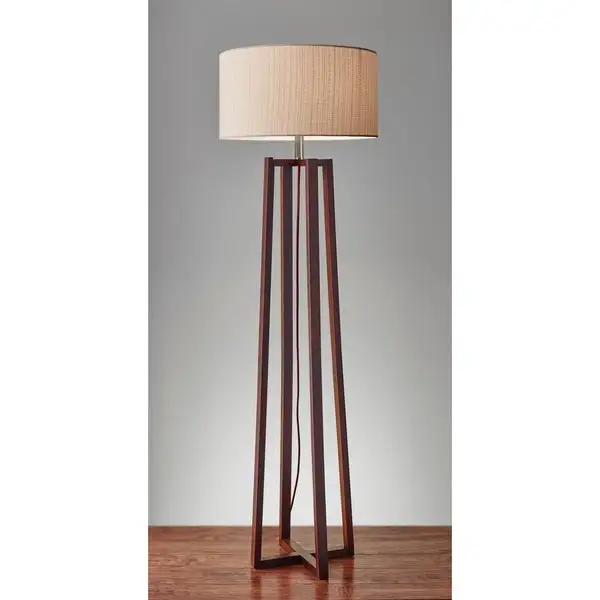 Carson Carrington Riga 60-inch Walnut Floor Lamp