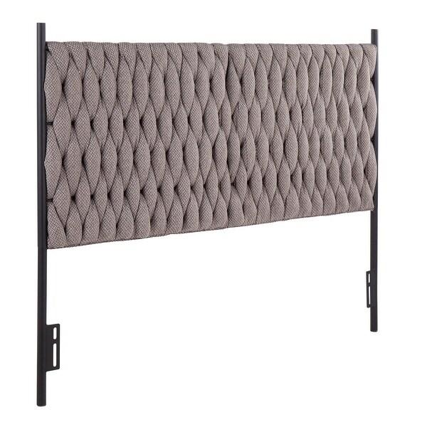 Silver Orchid Braided Matisse Queen Headboard - - 35450123